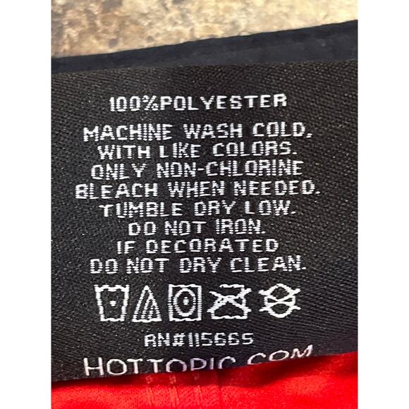 Hot Topic IT Loser Lover Red Black Men Swim Trunks Medium Board Shorts - Picture 6 of 8